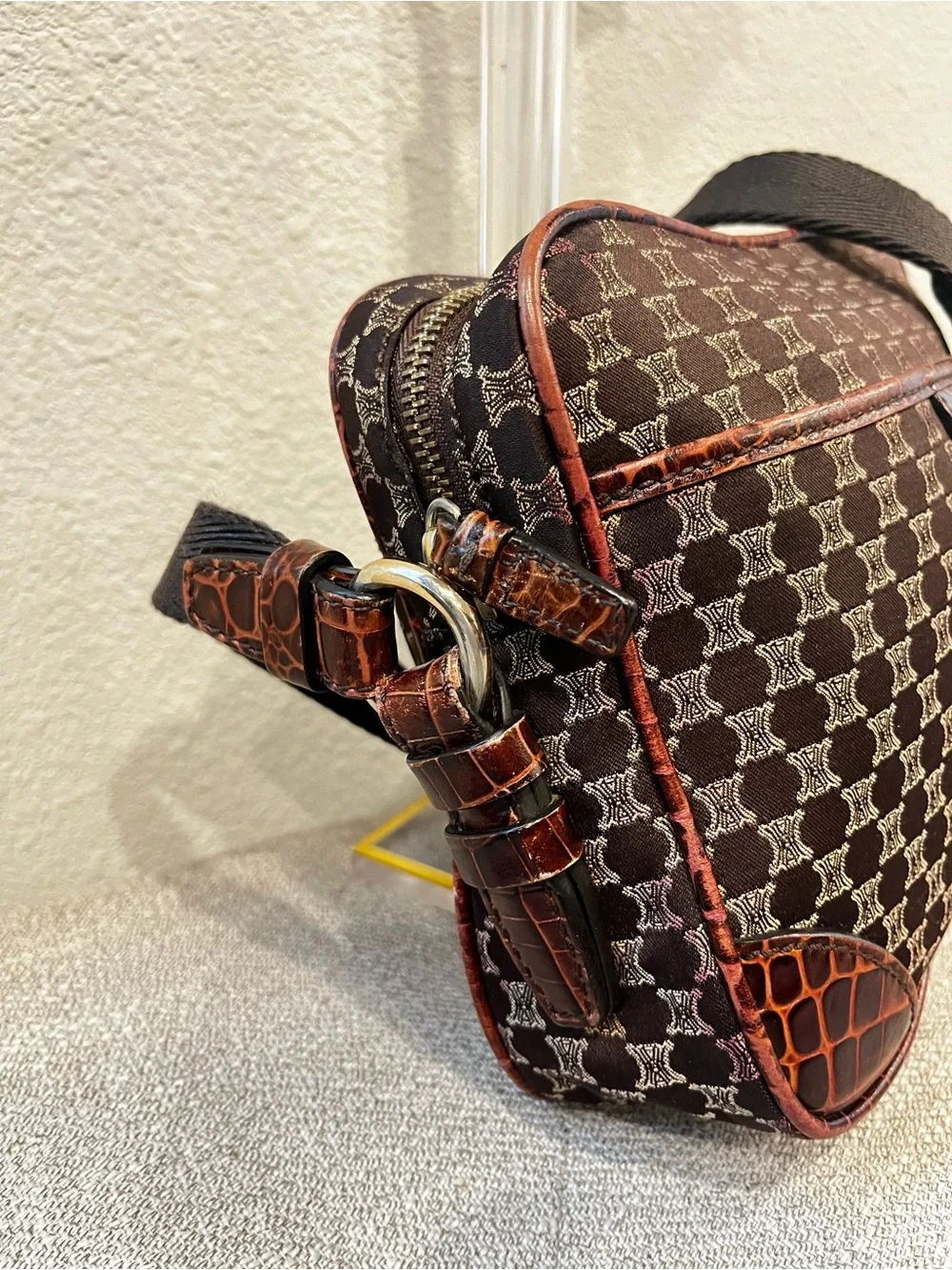 CELINE MACADAM VINTAGE UNISEX CROSSBODY BAG